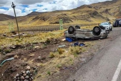 LAMENTABLE ACCIDENTE DE TRÁNSITO EN LA VIA JULIACA - AREQUIPA